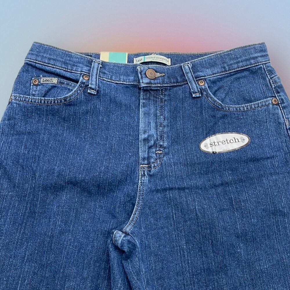 LEE Women’s 8 Short Straight Leg Blue Jeans